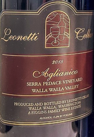 Leonetti Cellar Aglianico 2018